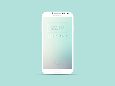 Minim Lockscreen android collection developer download flat free icons lockscreen minimalistic mobile set ui