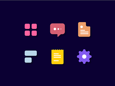 Rounded Icons app collection color dashboard download flat free icons messaging rounded set