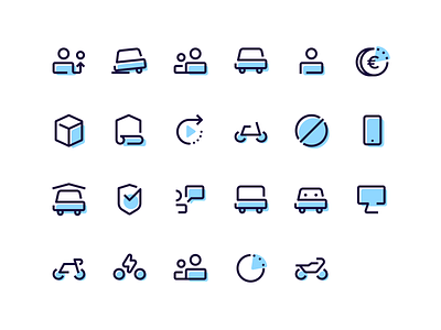 Zego Icon Family app brand design branding collection design icon design icon set iconography icons illustration outline ui ux