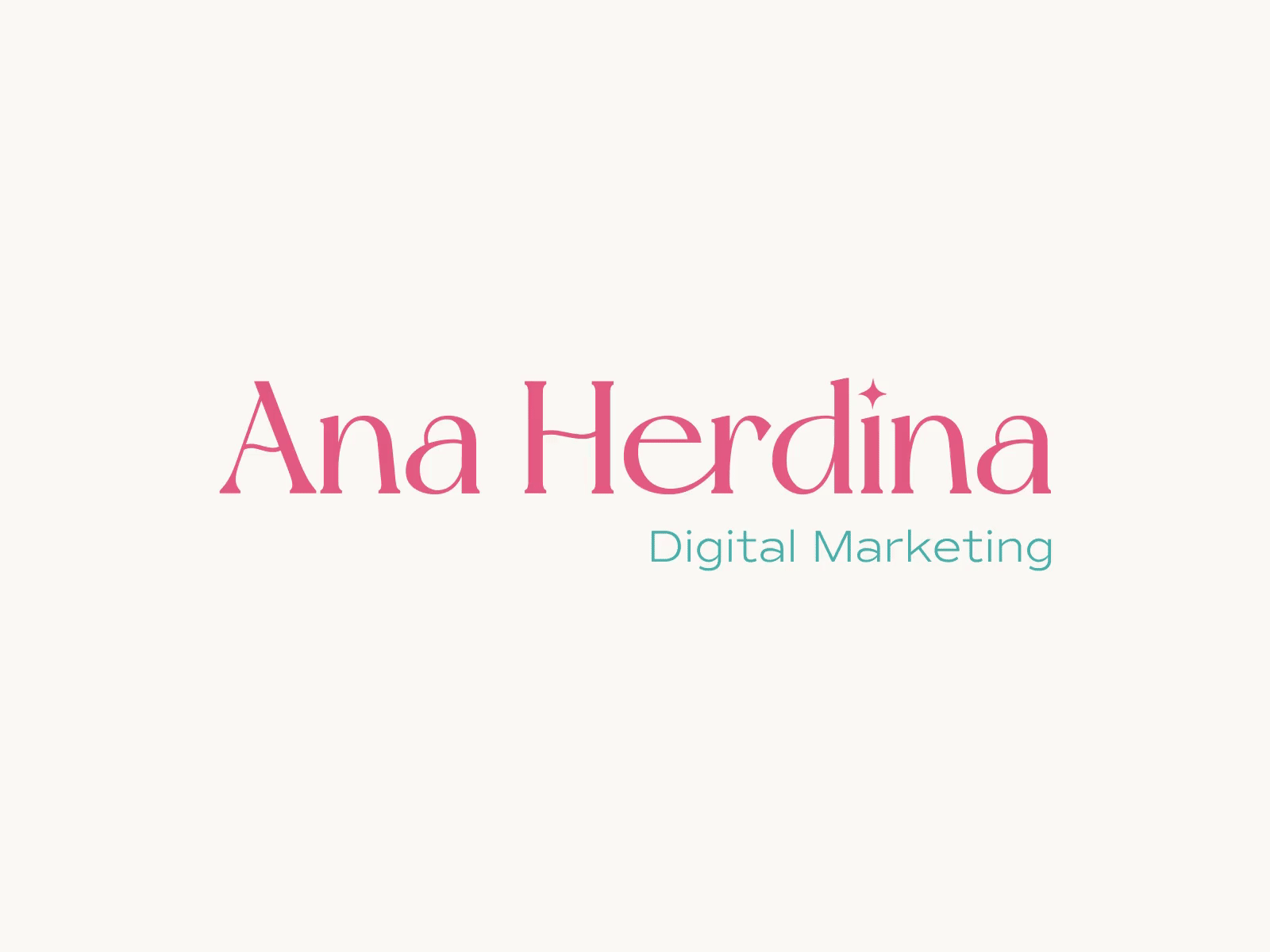 Ana Herdina - Digital Marketing - Visual Identity bold brand design brand identity branding colorful design digital marketing logo marketing social media visual identity young