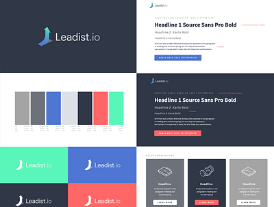 Leadist.io Branding branding logo design logo design concept logo mark