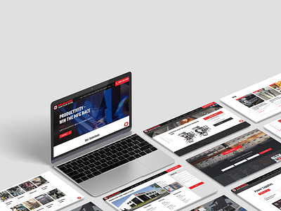 Website for an international manufacturing company agency art direction art director design ui ux webdesign website