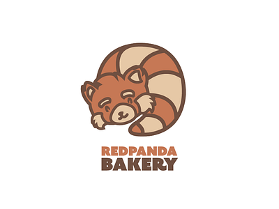 DLC003 - Red Panda Bakery (Post Meridiana) bakery branding croissant dailylogochallenge logo panda post meridiana red panda