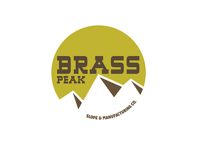 DLC008 - Brass Peak (Post Meridiana) branding dailylogochallenge logo mountain peak post meridiana ski slope snow