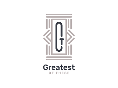 Greatest of These Logo + Wordmark branding events identity logo post meridiana typography wedding