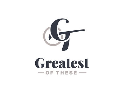Greatest of These Rejected Logo Concept branding events identity logo post meridiana typography wedding