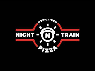 Night Train Pizza Logo branding local logo nashville pizza restaurant tennessee wordmark