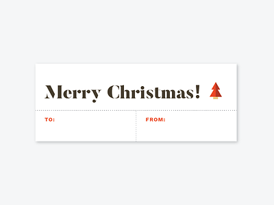 Christmas Tags christmas holiday illustration print tag tree