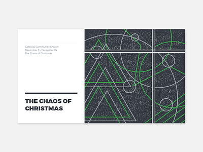 GTW002 - The Chaos of Christmas (Sermon Series) branding church gateway graphics layout nazarene sermon tennessee typography