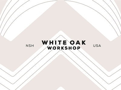White Oak Workshop Textured Pattern branding nashville pattern texture typography white oak woodworking