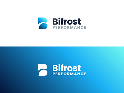 Bifrost Performance Logo branding bridge fitness health icon logo performance typography