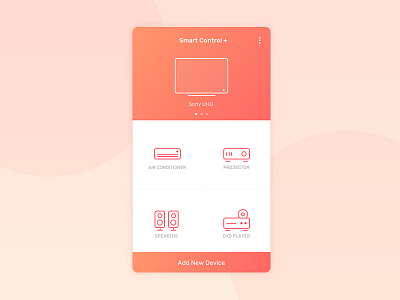 Smart Controller app clean color daily ui huawei illustration line minimal system ui ux