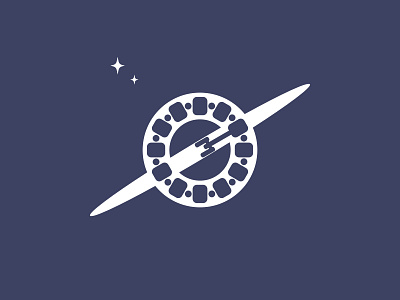 Interstellar affinity designer design film icon icon design interstellar logo movie sci fi space spaceship stars vector
