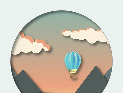 Shadowbox scene via Illustrator adobe design illustration ui