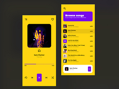 Voot Music Player UI/UX