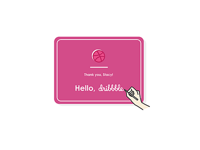 Hello Dribbble ai debut dribbble hand illustrator