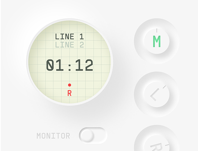 Recording app interface interface minimalist ui