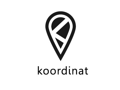 Koordinat Logo ai black and white logo minimalist vector