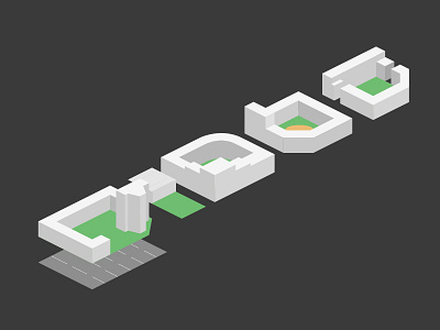 Base for infographics isometric minimalist