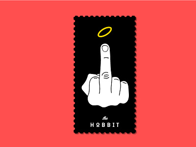Stamp. The Hobbit hobbit illustration stamp