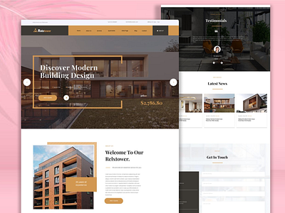 RelxTower Architecture Website Design | Landing Page