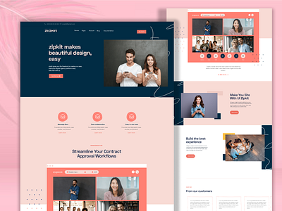 ZipKit Website Design | Landing Page branding business ui ux webdesign website