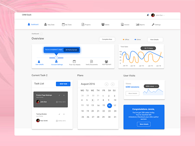 CRM DashBoard admin dashboard admin design admin panel business dashboad dashboard app dashboard design dashboard ui ui ux webdesign
