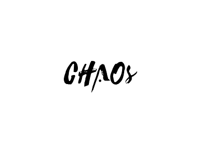 CHAOS - the next trademark black brand identity business chaos clothes dream lifestyle brand logo trademark