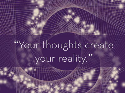 Your thoughts create your reality. ebook geometry purple