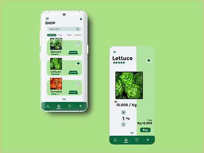 Farm shop app idea app appui green inkscape marketplace ui vegetable