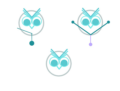 Owl handmade branding crochet design owl