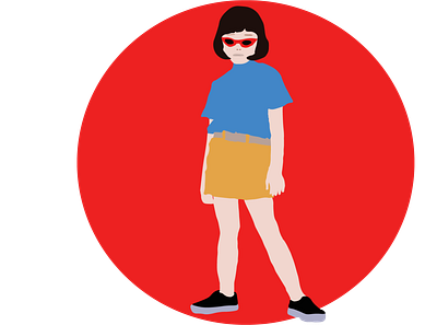 AI animation designer dribbble dribbbleinvite first girl hello illustration illustrator invite japanese logo prospect red typography work