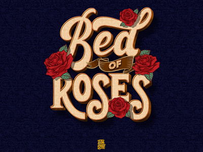 Bed Of Roses clothing brand design illustration lettering letters t shirt design typography vector web