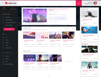 MUVI VIU figma graphic design landingpage ui ux webdesign website