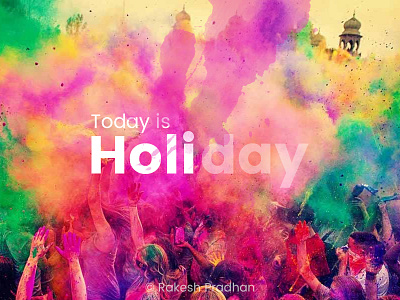 Happy Holi! color festival festival poster holi holiday holiday card holiday design holy week