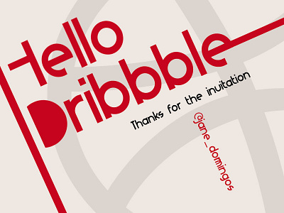 Hello, Dribbble! bauhas debut shot graphic