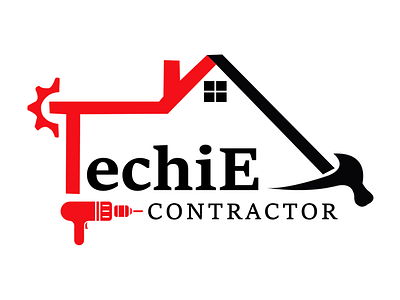 Techie Contractor Logo