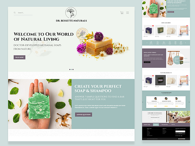 Naturals Soap Web Mockup