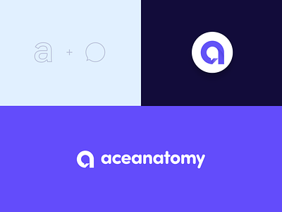 Ace Anatomy Logo anatomy app branding dashboard design agency design studio education game graphic deisgn identity learning logo quiz service