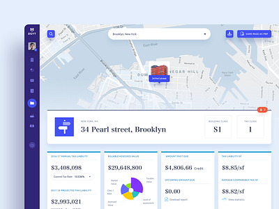 Realty Portfolio Managment Dashboard building clean clean app finance halolab house money realty taxes typogaphy ui ux web website