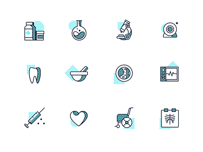 Telemedicine Icons aid dashboard design features graphic hospital icon icons illustration medicine pharmacy service startup telemedicine