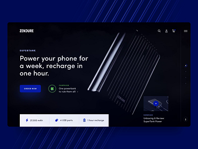 SuperTank Bank Charger black charger gadget halolab internetofthings kickstarter promo ui ux video web website