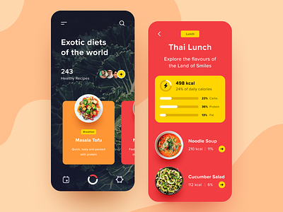 Exotic Diets App calorizator cooking cuisine delicious dietary dishes eat eating exotic food foodstuff healthcare information meal menu nutrition recipe tasty vitamin yum