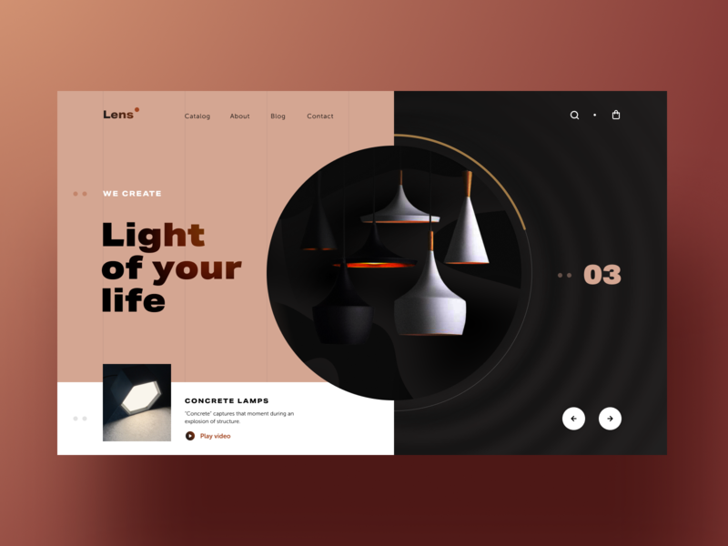 Lens Promo Web Catalogue by Halo Lab on Dribbble