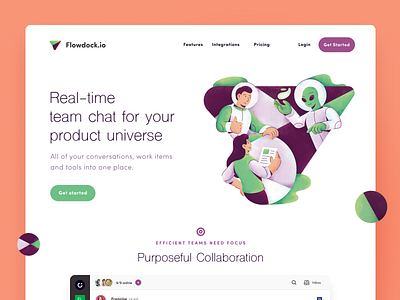 Flowdock Group Chat Website by Halo Lab 🇺🇦 on Dribbble