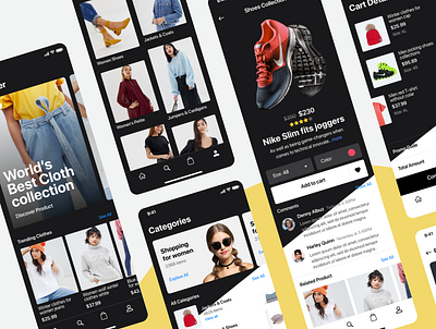 Fashion mobile app app design dailyui dailyuichallenge design dribbblers ecommerce app ecommerce shop ecommerce ui fashion fashion app fashion design user experience userexperience