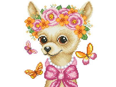 Pixel Art art character design chihuahua design dog dog illustration graphicdesign illustration illustration art pixelart pixelartist pixels