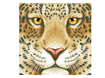 Pixel Art animal animal illustration art cat character design design illustration illustration art leopard pixelart pixelartist pixels