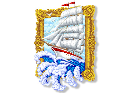 Pixel Art design graphicdesign illustration illustration art picture pixel art pixelartist pixels sea ship