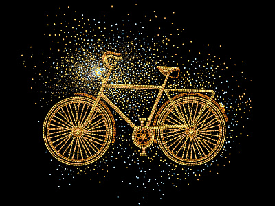 Illustration bike black design gold graphicdesign illustration illustration art vector art vector illustration